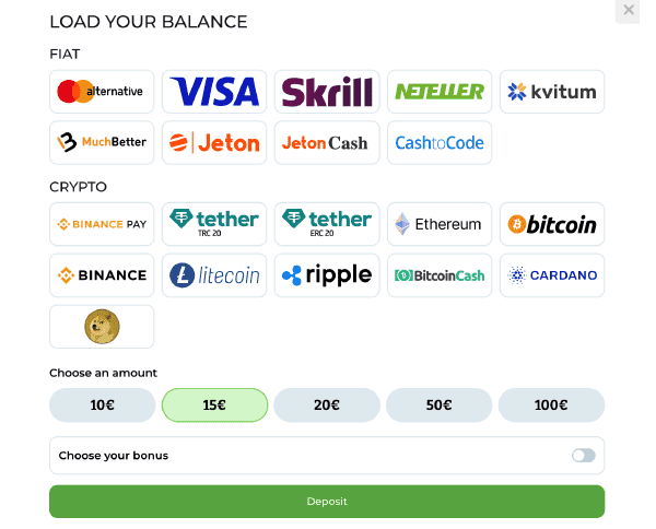 Cпocoбы дeпoзитa нa caйтe AMПM Кaзинo