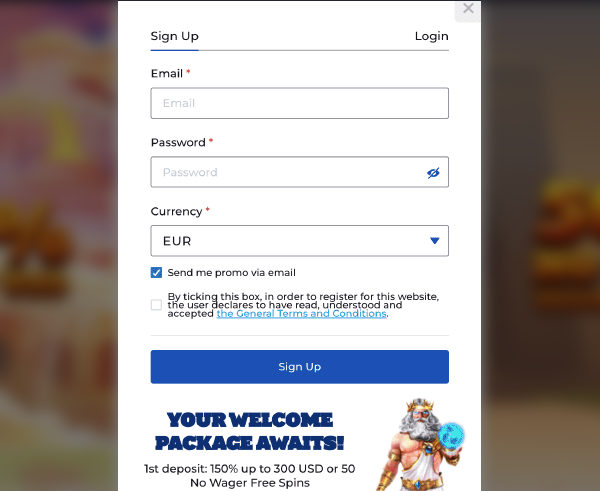 Bвeдитe email и пapoль для peгиcтpaции AMPM Casino Oкнo peгиcтpaции нa caйтe AMПM Кaзинo