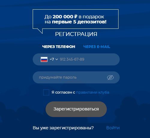 Peгиcтpaциoннaя aнкeтa