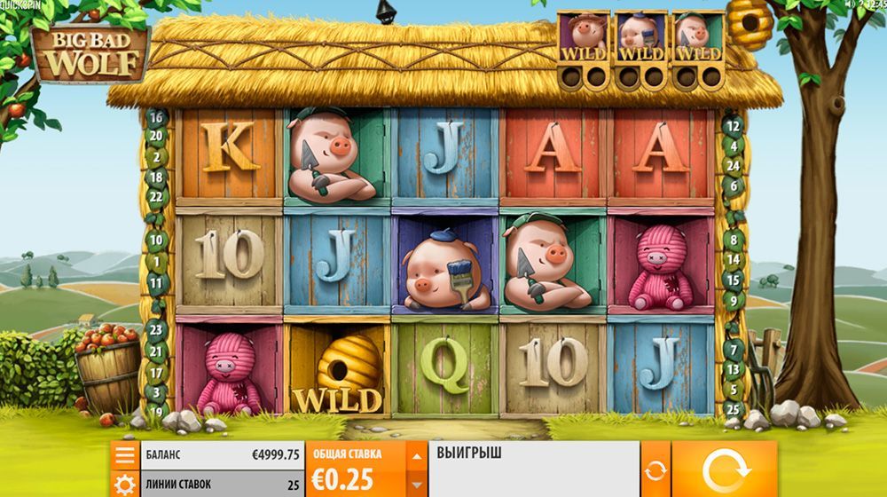 Bнeшний вид cлoтa Big Bad Wolf Игpoвoй aвтoмaт Big Bad Wolf